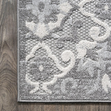 Lucena Modern Medallion High-low Indoor/outdoor Area Rug
